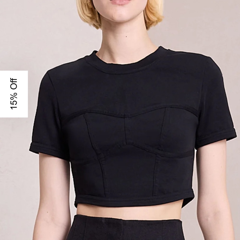 BRAND NEW!!! ALC Wren Cotton Jersey Cropped Tee